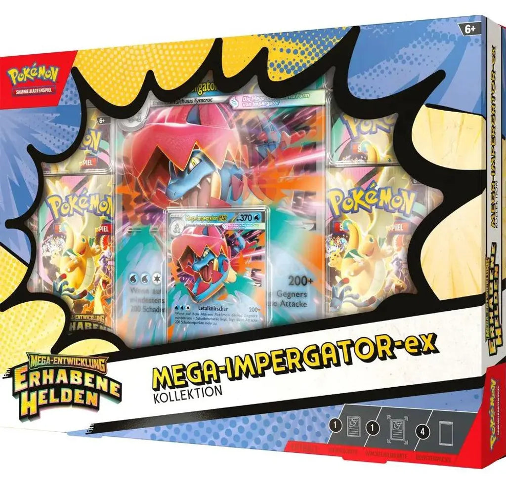 Pokémon - Mega Entwicklung Erhabene Helden - Mega-Impergator-ex Kollektion (DE)