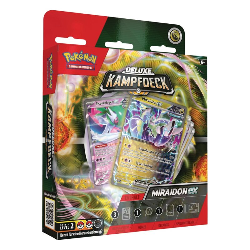 Pokémon TCG Deluxe Kampfdeck Miraidon-ex Deutsch – Spielbereites Deck