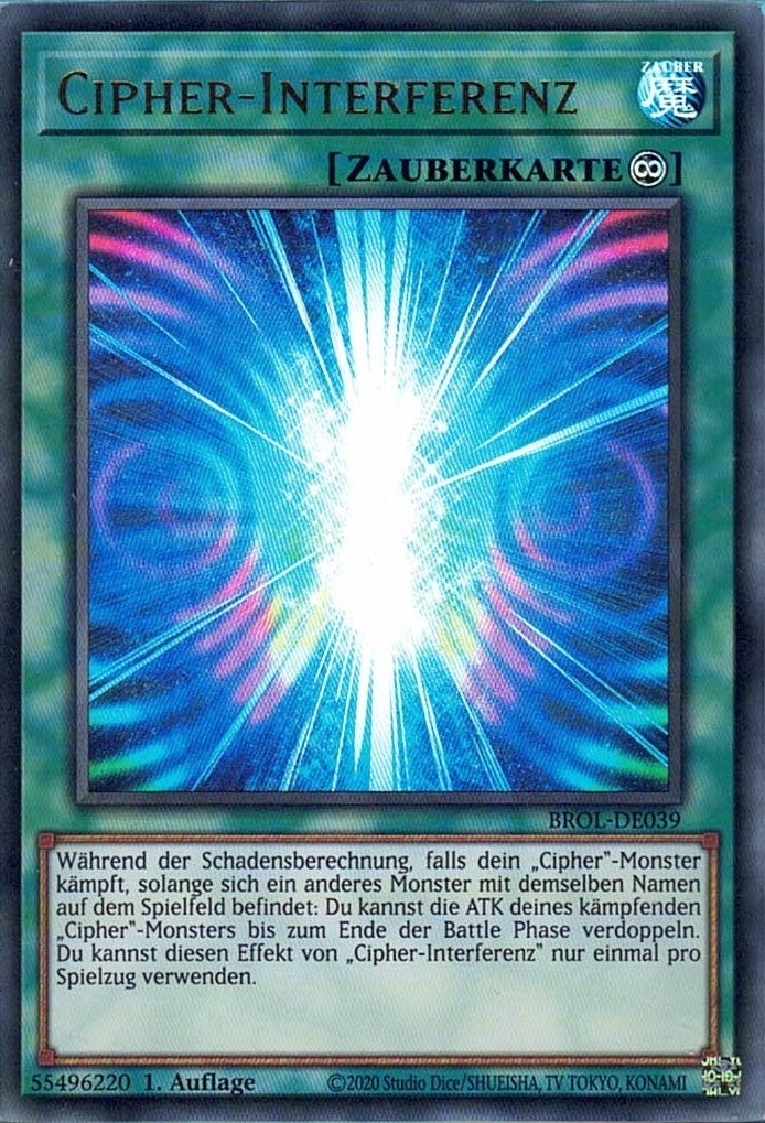 Cipher-Interferenz - Ultra Rare - Divine Cards