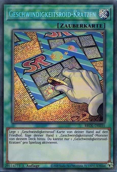 Geschwindigkeitsroid-Kratzen - Secret Rare - Divine Cards