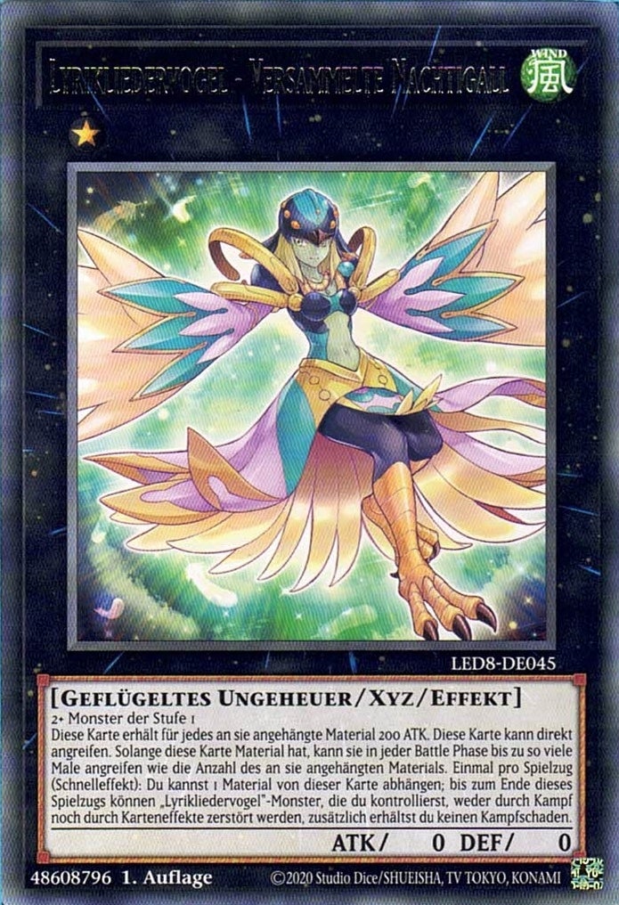 Lyrikliedervogel-Versammelte Nachtigall - Rare - Divine Cards