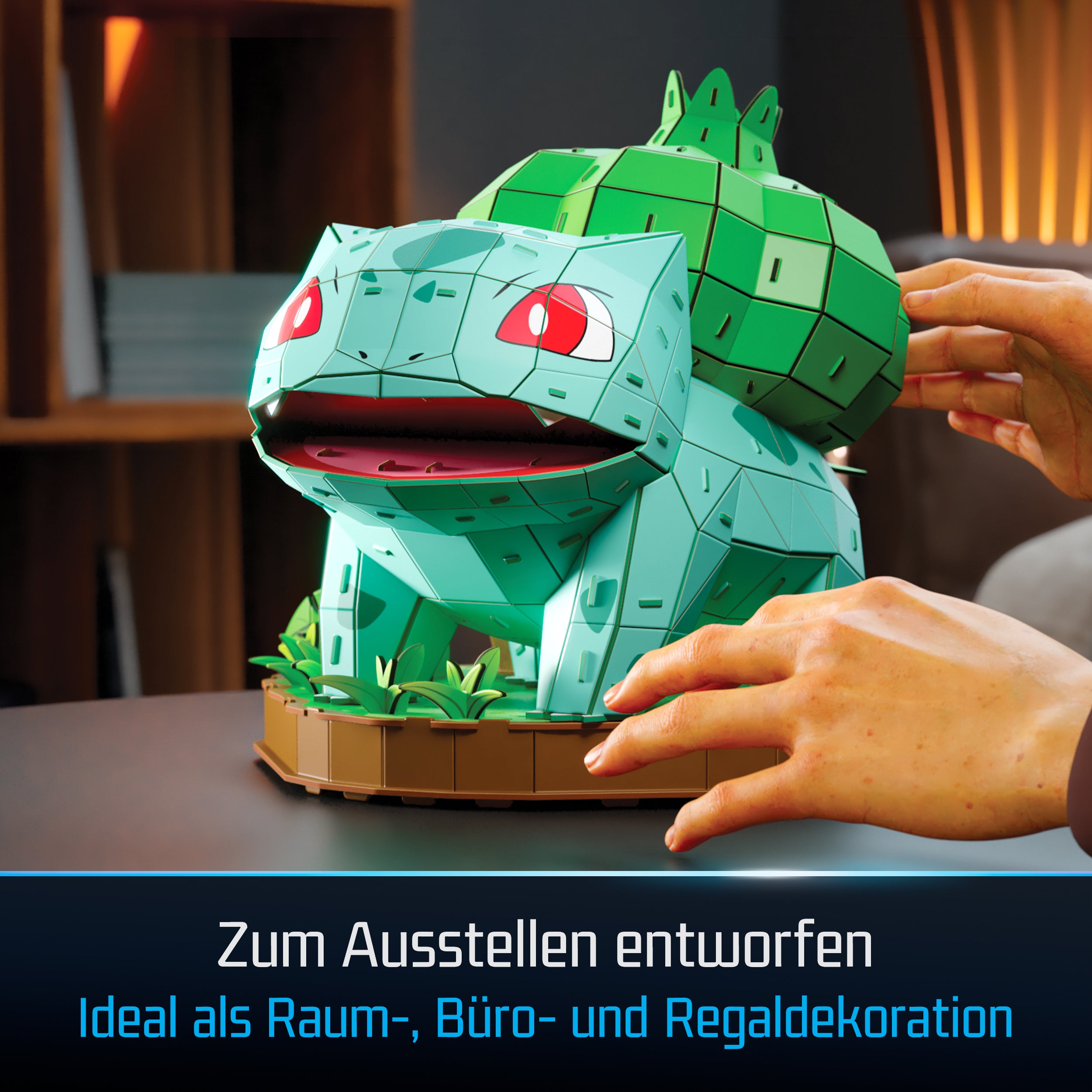 Spin Master 4D Build Pokémon Bisasam – 3D Pixel-Modellbausatz