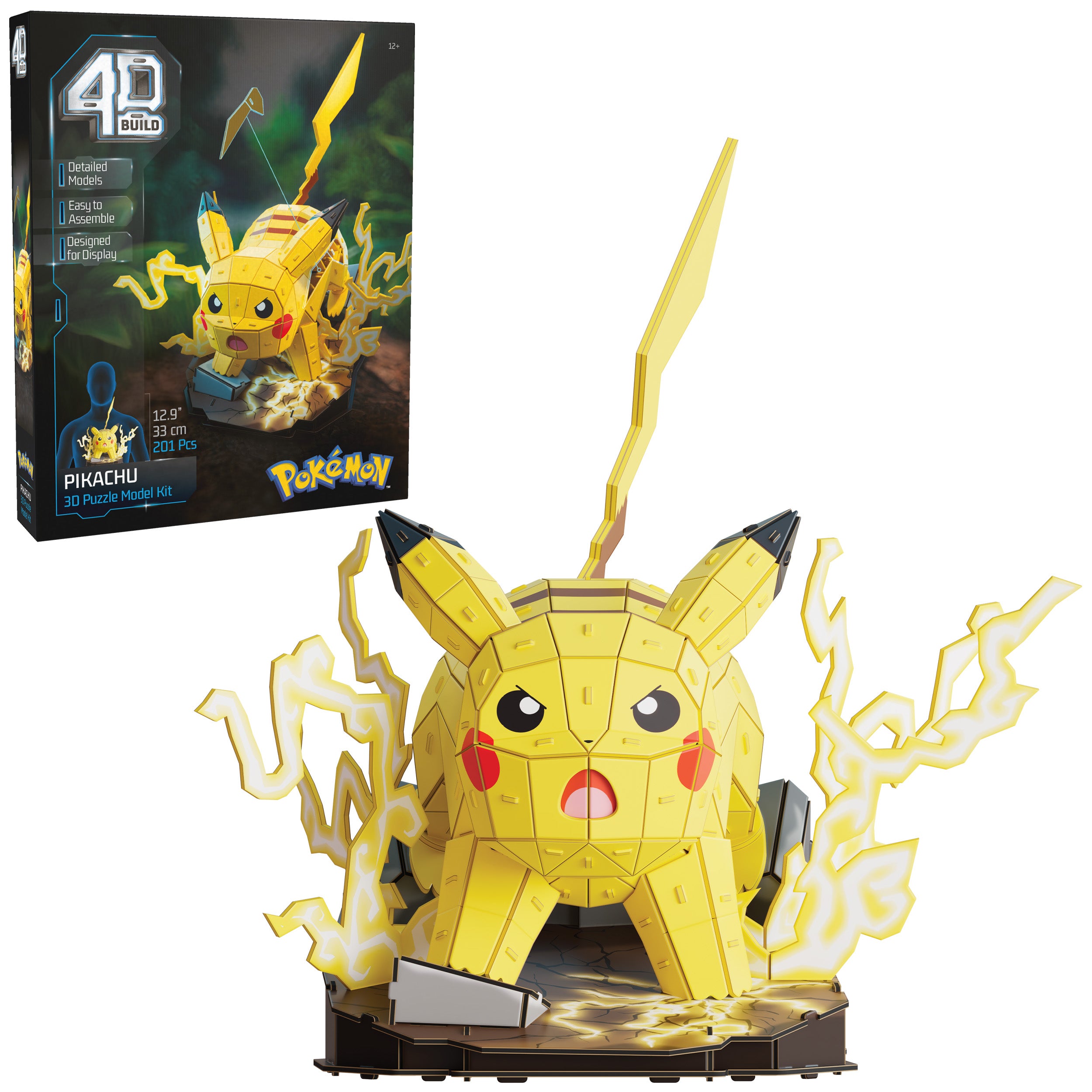 Spin Master 4D Build Pokémon Pikachu – 3D Pixel-Modellbausatz