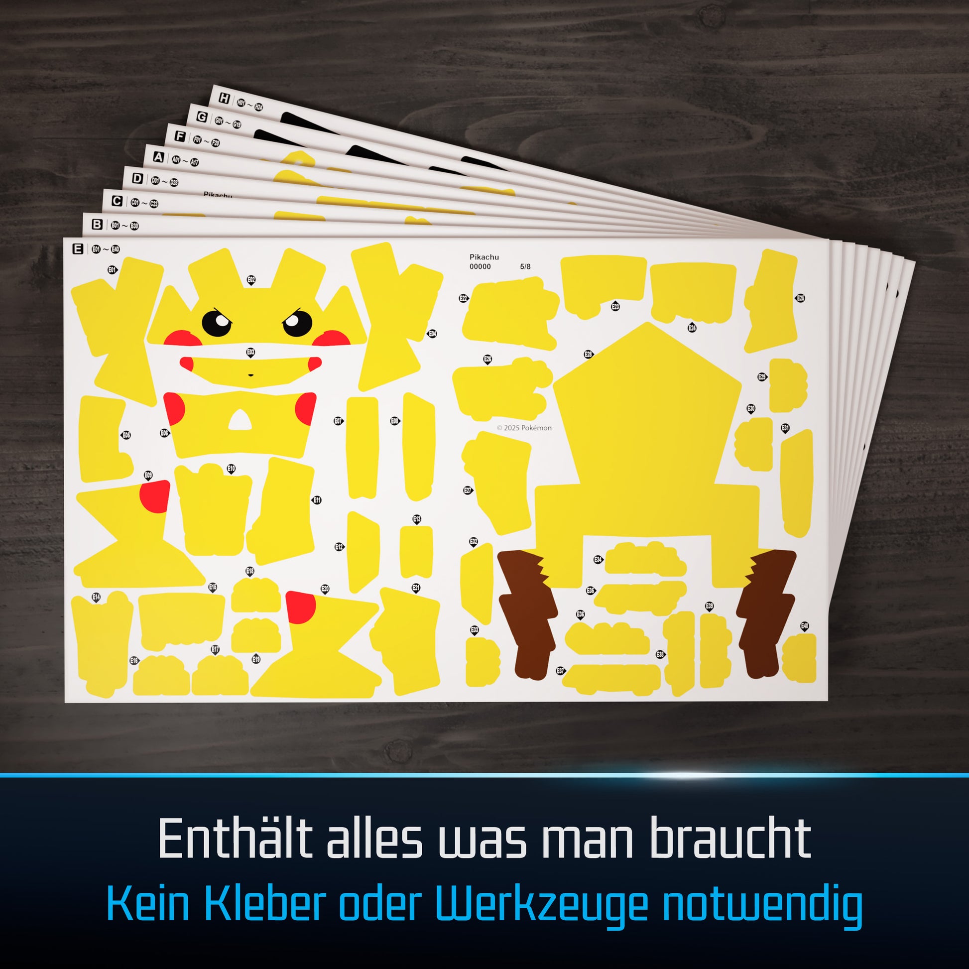 Spin Master 4D Build Pokémon Pikachu – 3D Pixel-Modellbausatz