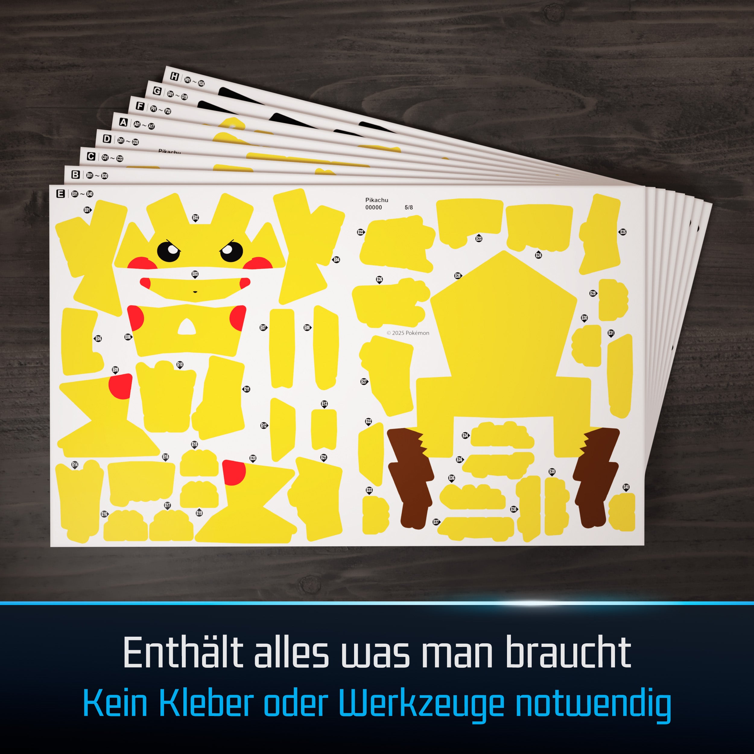 Spin Master 4D Build Pokémon Pikachu – 3D Pixel-Modellbausatz