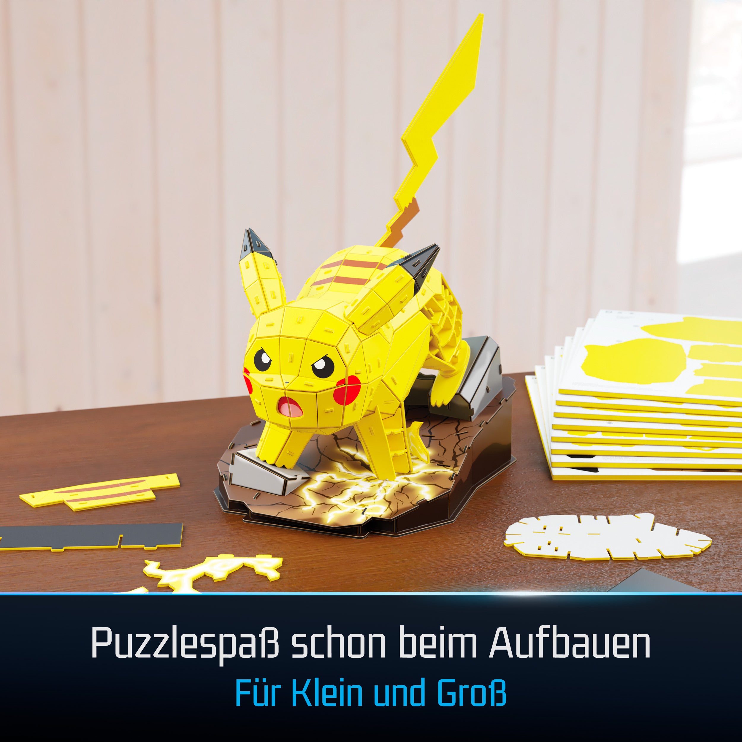 Spin Master 4D Build Pokémon Pikachu – 3D Pixel-Modellbausatz