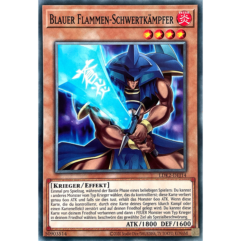 Blauer Flammen-Schwertkämpfer - Common