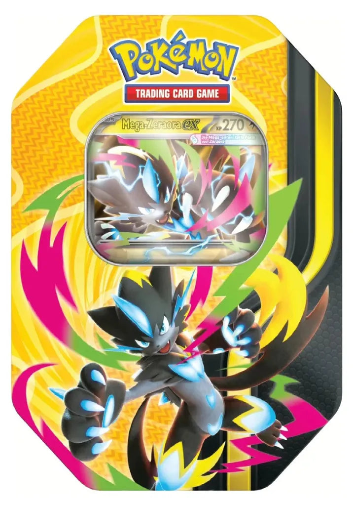 Pokémon Mega-Kräfte Tin-Box – Mega-Zeraora-ex (DE)