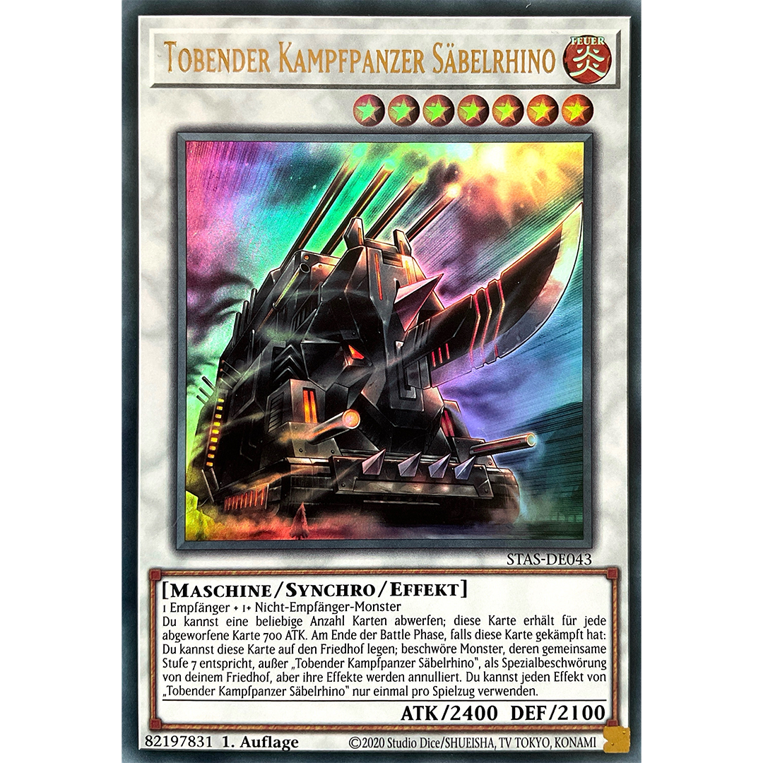 Tobender Kampfpanzer Säbelrhino - Ultra Rare