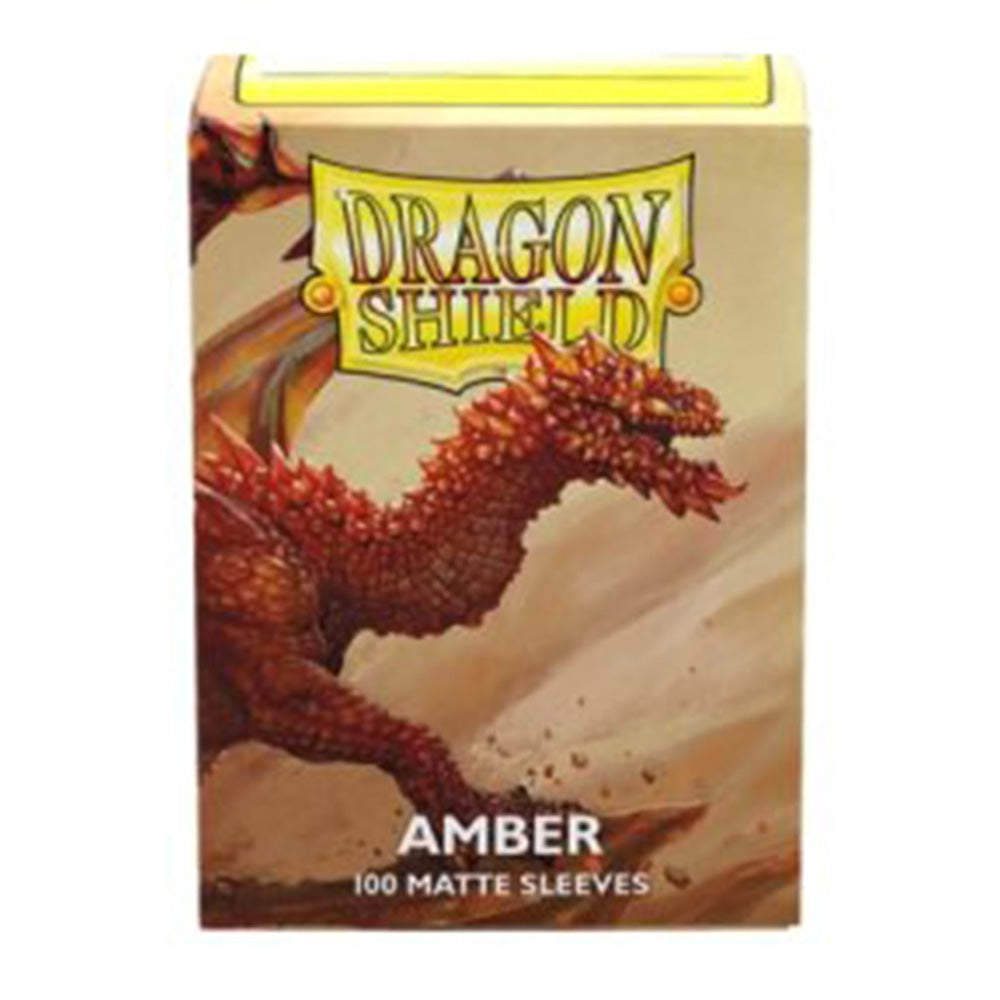 Dragon Shield Standard Size Card Sleeves - Matte Amber (100 Sleeves)