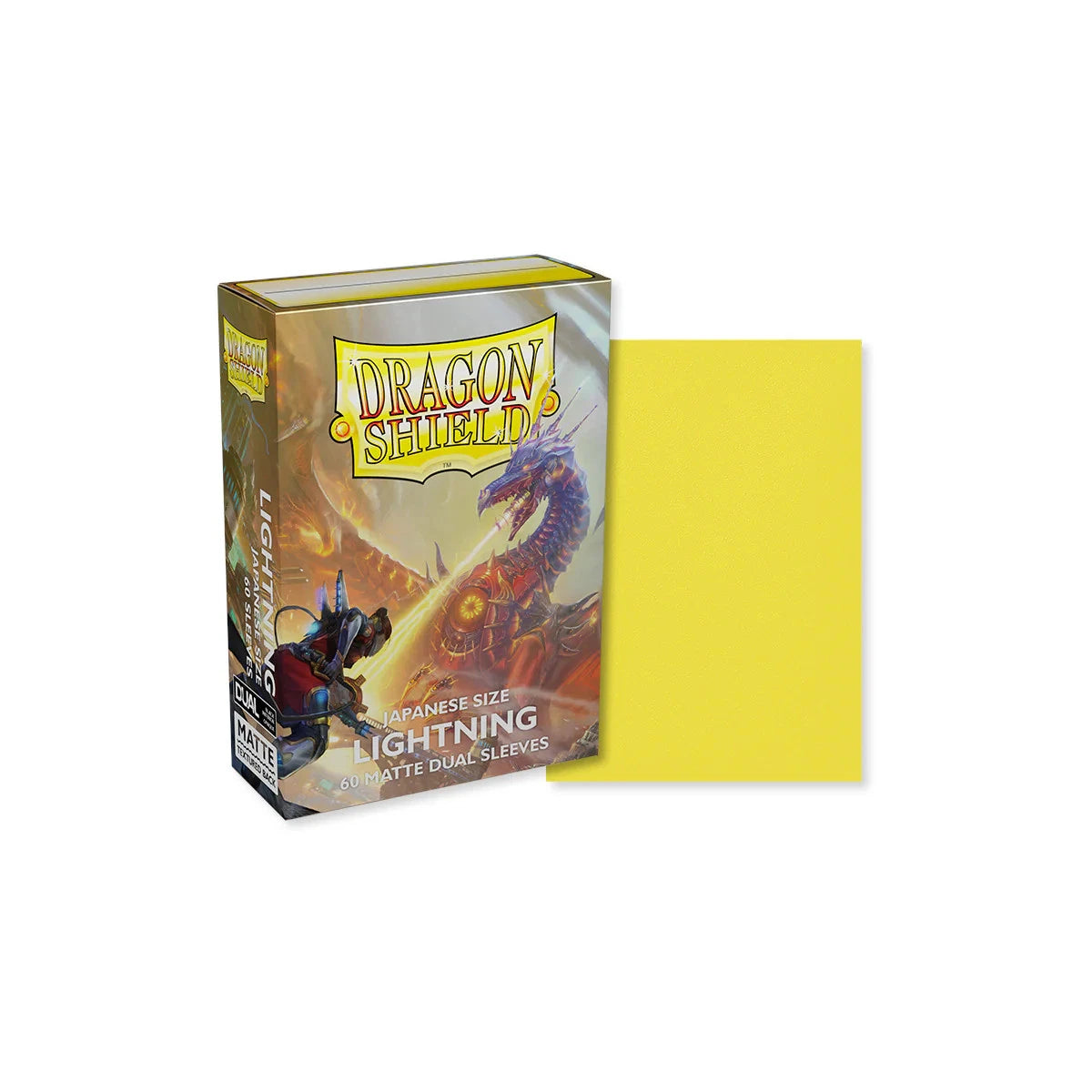 Dragon Shield Small Card Sleeves - Matte Dual Lightning (60 Sleeves)