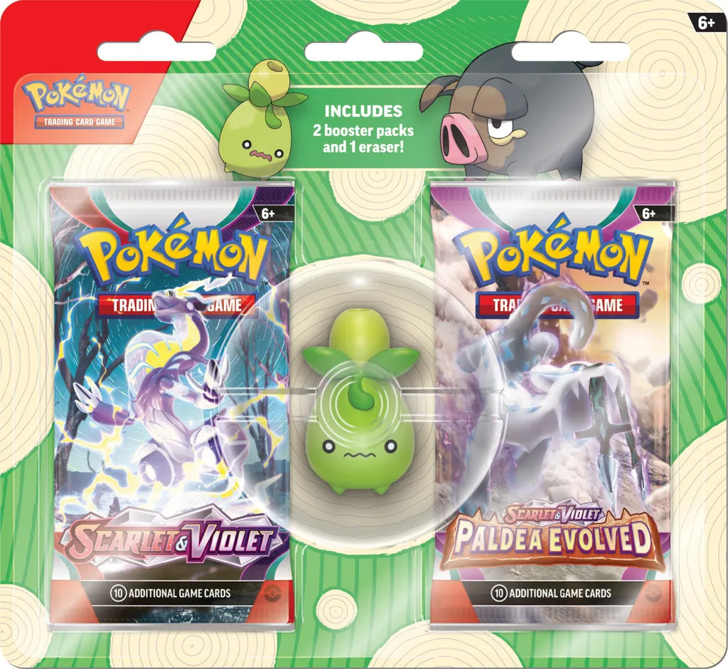 Pokémon TCG Back to School Eraser Blister Olivinio Deutsch