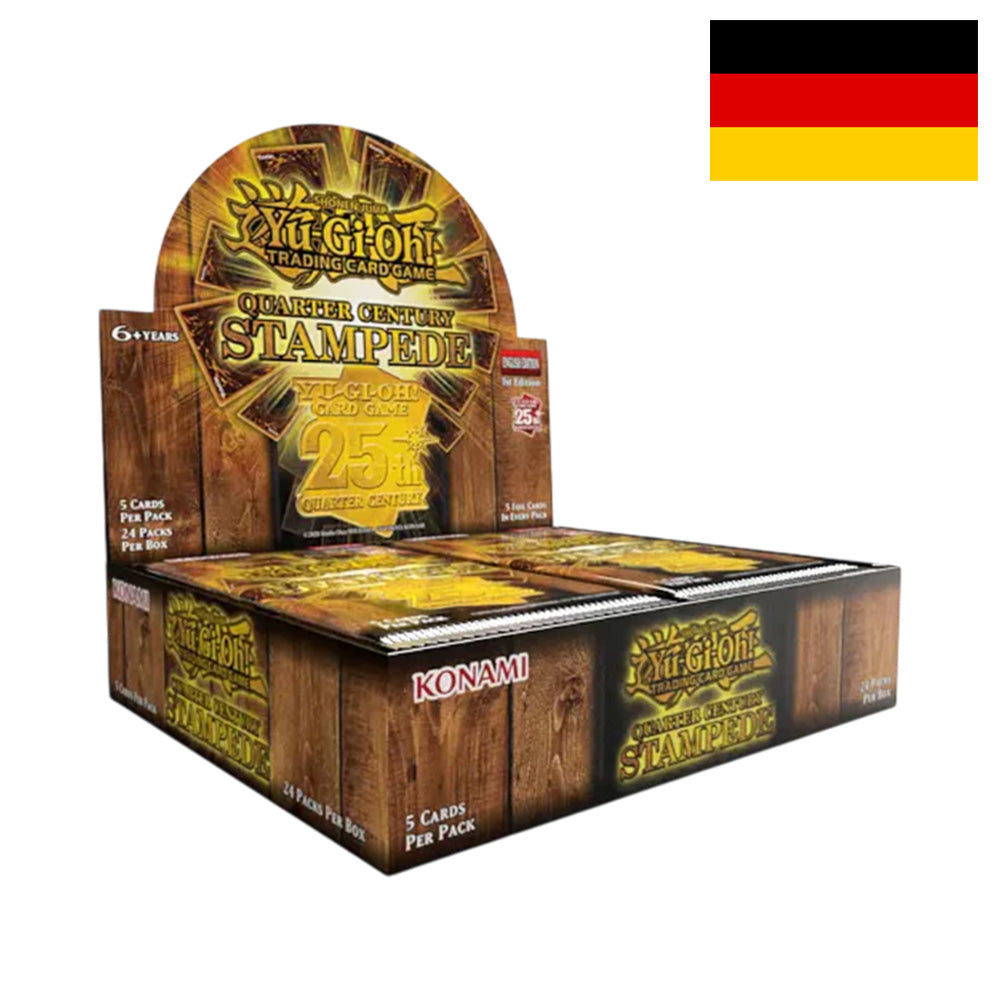 Yu-Gi-Oh! Quarter Century Stampede - Booster Display (deutsch)