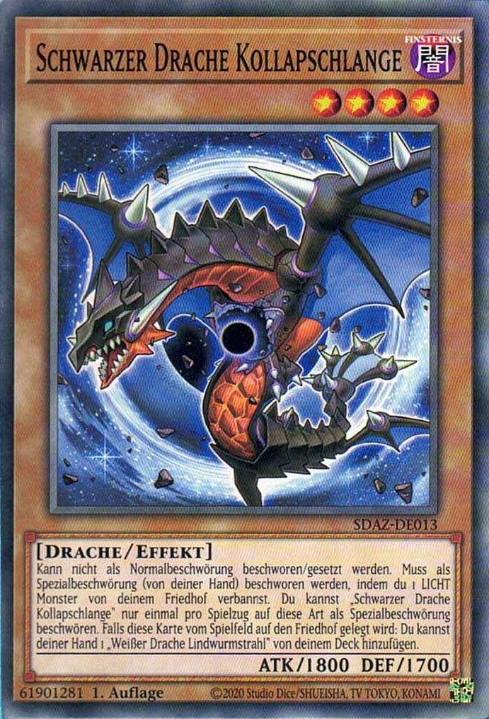 Schwarzer Drache Kollapschlange - Common