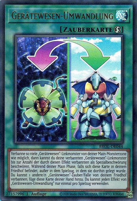Gerätewesen-Umwandlung - Ultra Rare - Divine Cards