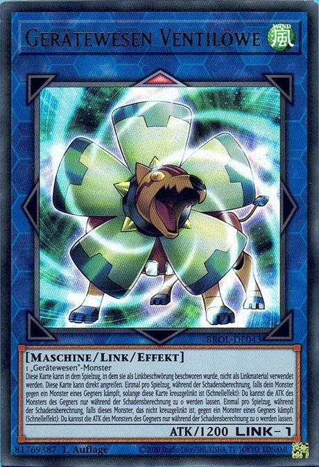 Gerätewesen Ventilöwe - Ultra Rare - Divine Cards