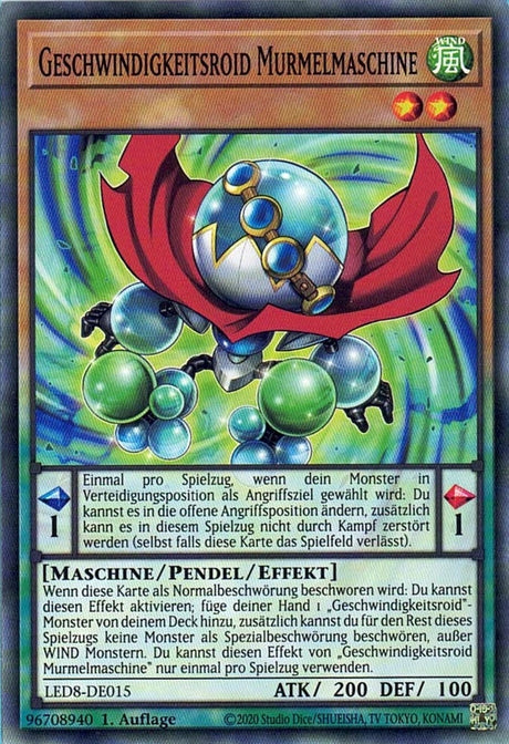 Geschwindigkeitsroid Murmelmaschine - Common - Divine Cards