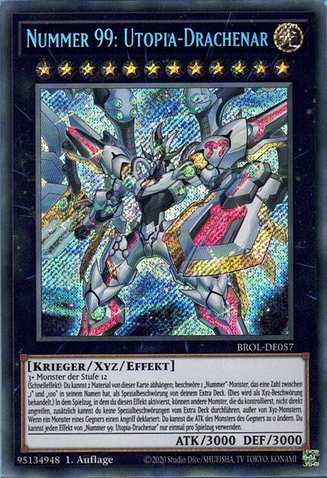 Nummer 99: Utopia-Drachenar - Secret Rare - Divine Cards